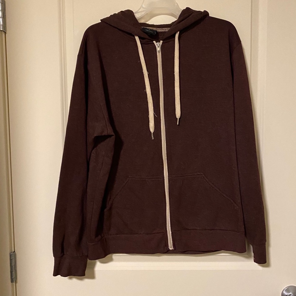 Maroon Zip Up Hoodie